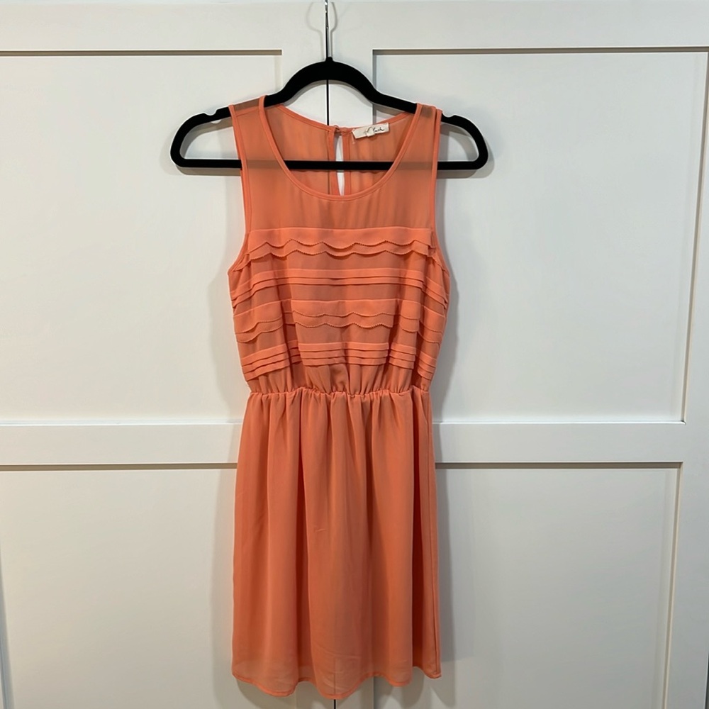Peach daytime dress